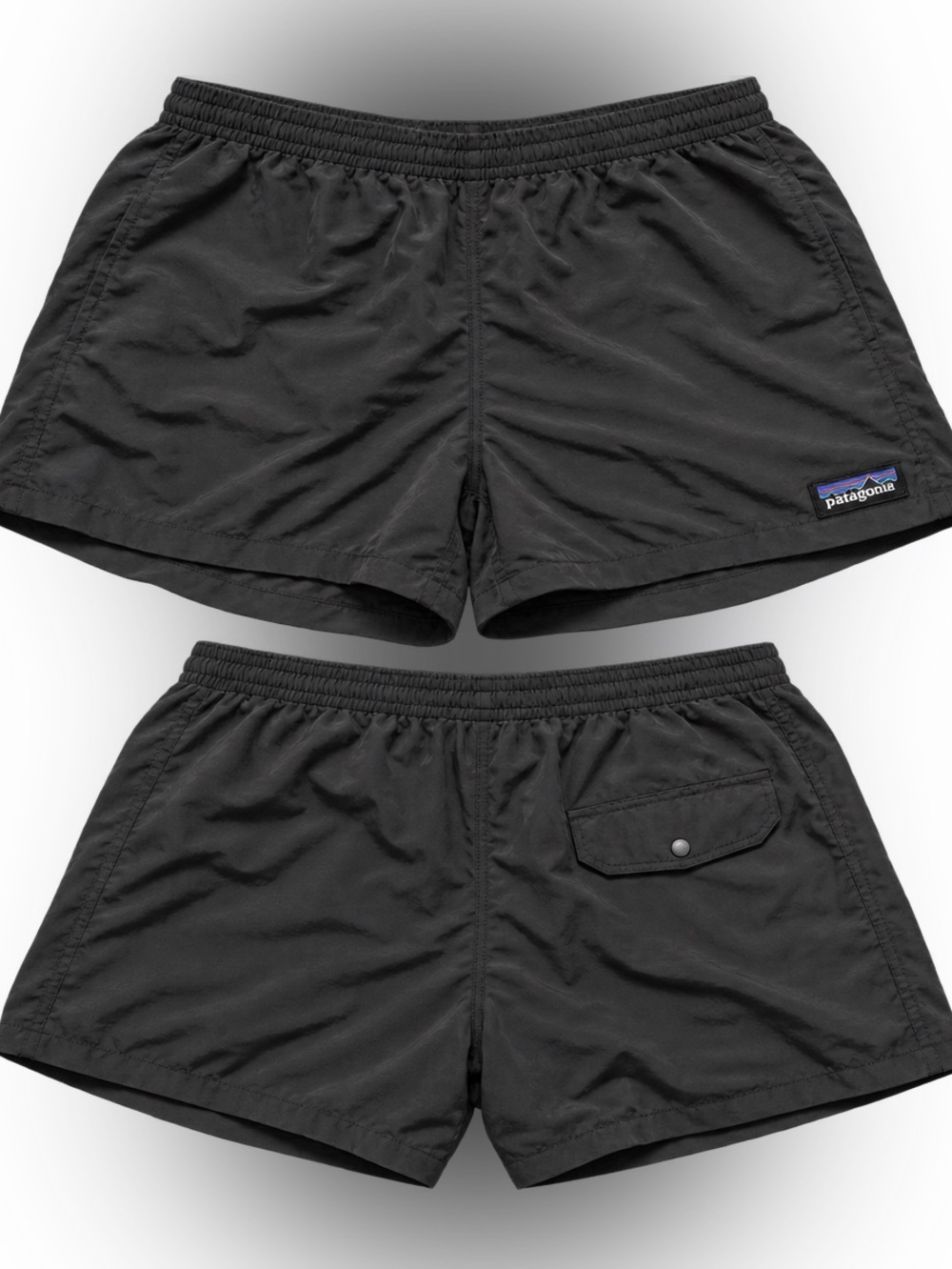 Patagonia men’s Black Lightweight Stretch Shorts